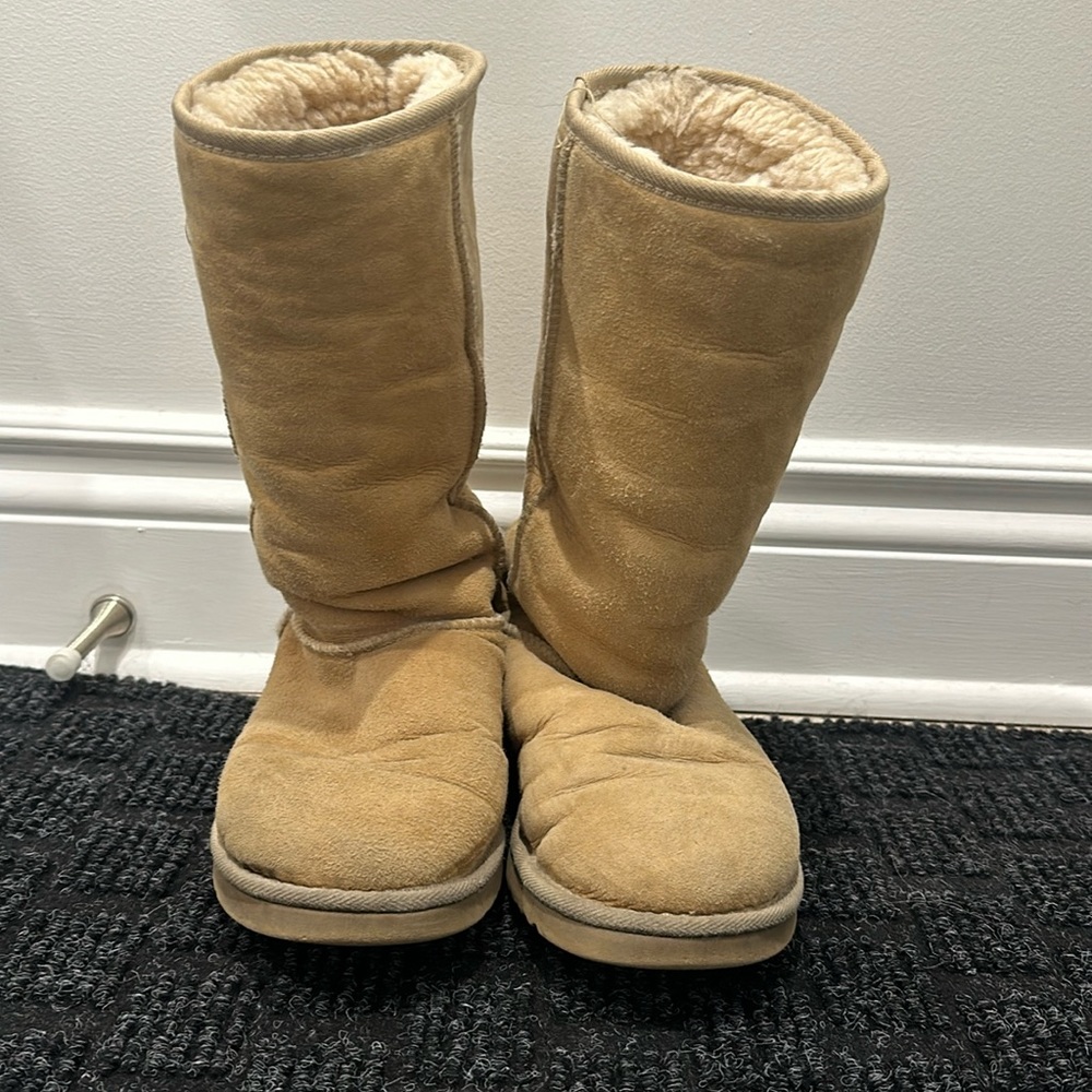 Uggs - tall and sand colour